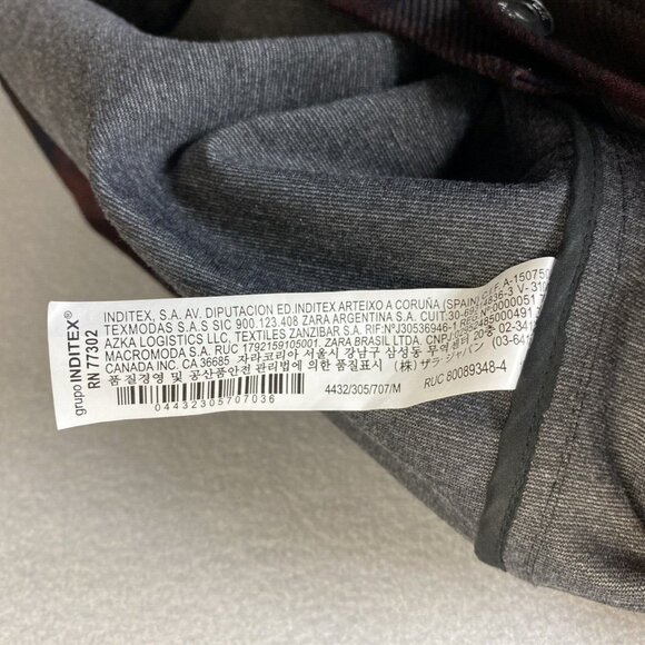 ZARA Jacket Womens Medium Plead Button Down Front Pockets Polyester Fall Design‎ - Picture 8 of 9